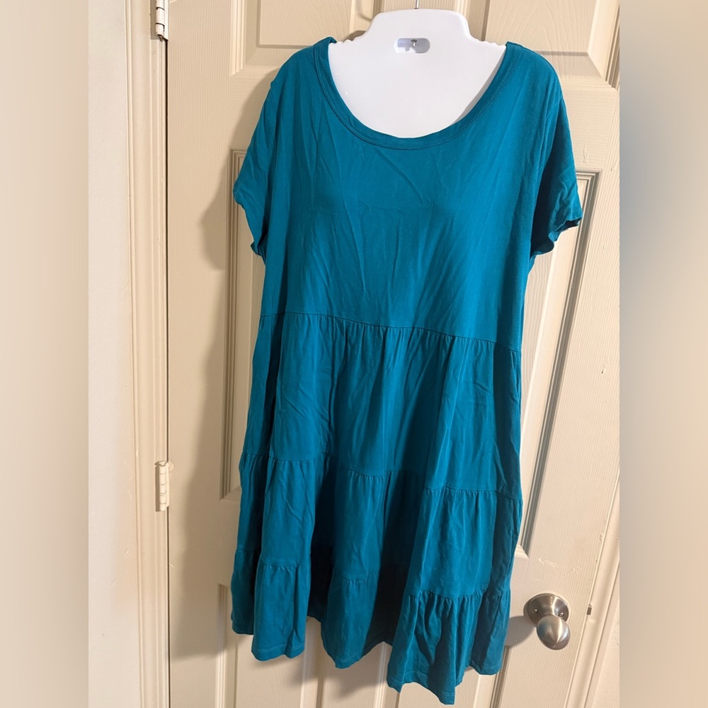 Time and Tru Teal Dress